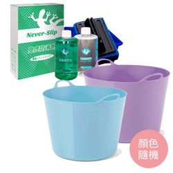 紐西蘭 TAURUS - 兒童泡澡防滑清潔長效組-特大+大各1(顏色隨機)+壁虎防滑清潔雙享組*1
