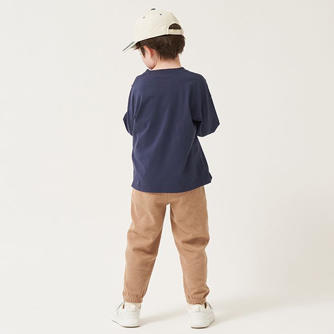 日本 b-ROOM - 彈性舒適百搭長褲-煙燻綠