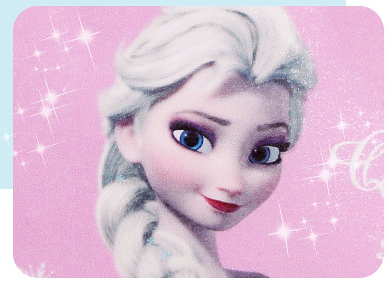 卡通大容量減壓書包-卡通人物艾莎+大雪寶-紫色 (建議80-120cm)-21x14.5x35cm