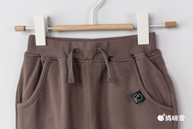 日本 ma lalumiere store - 百搭羅紋彈力合身長褲-炭黑