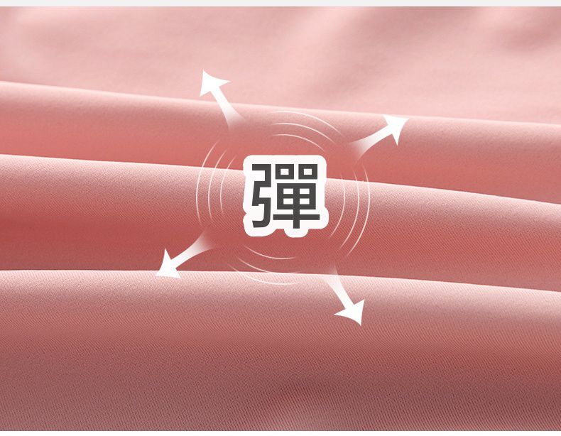 運動風短袖連身泳裝-側腰英文字-藕粉+灰藍