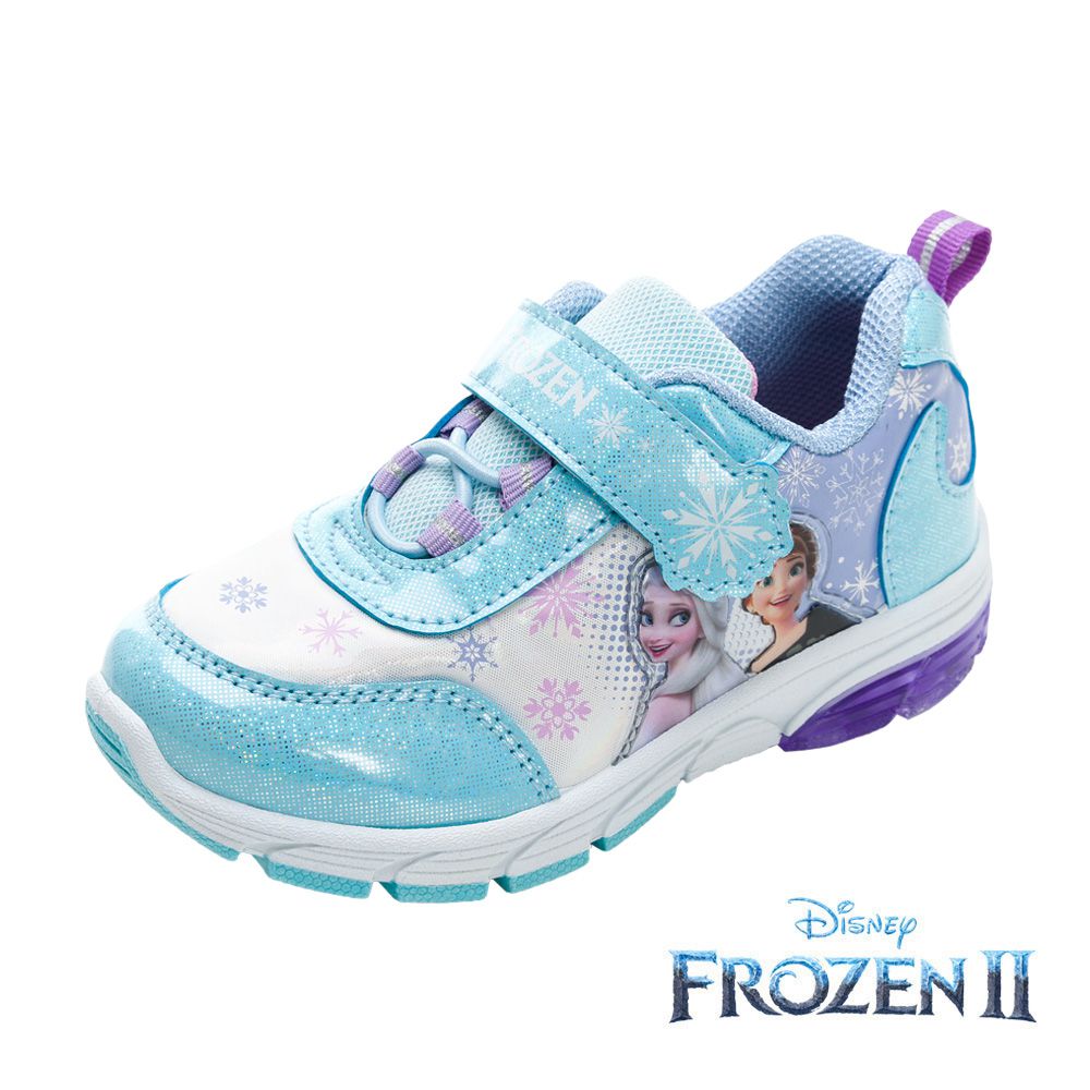 迪士尼Disney - 冰雪奇緣 童鞋 電燈運動鞋 FNKX37406-排汗透氣易穿脫-水藍-(中大童段)
