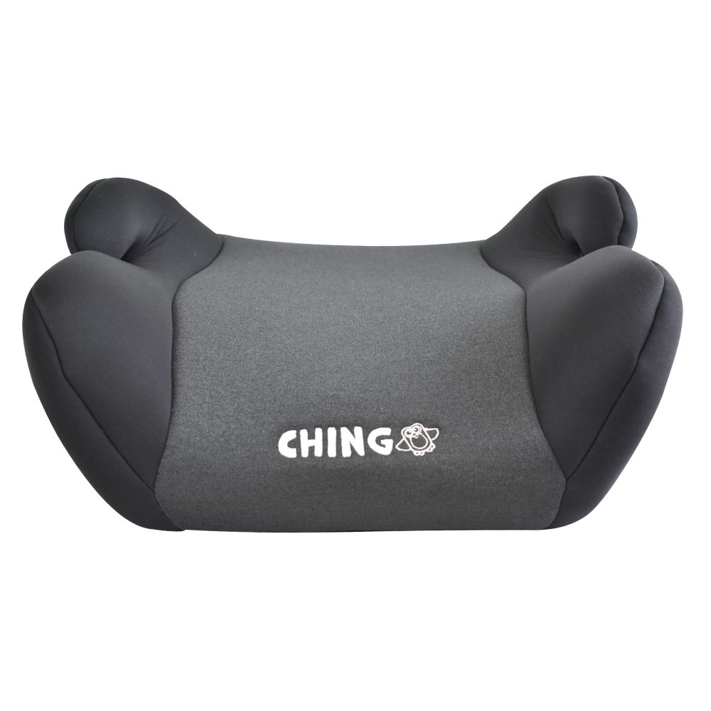 親親 Ching Ching - 100%台灣製 兒童汽車輔助增高坐墊 安全輔助座椅 BC-04BG-黑灰色-淨重1.5kg
