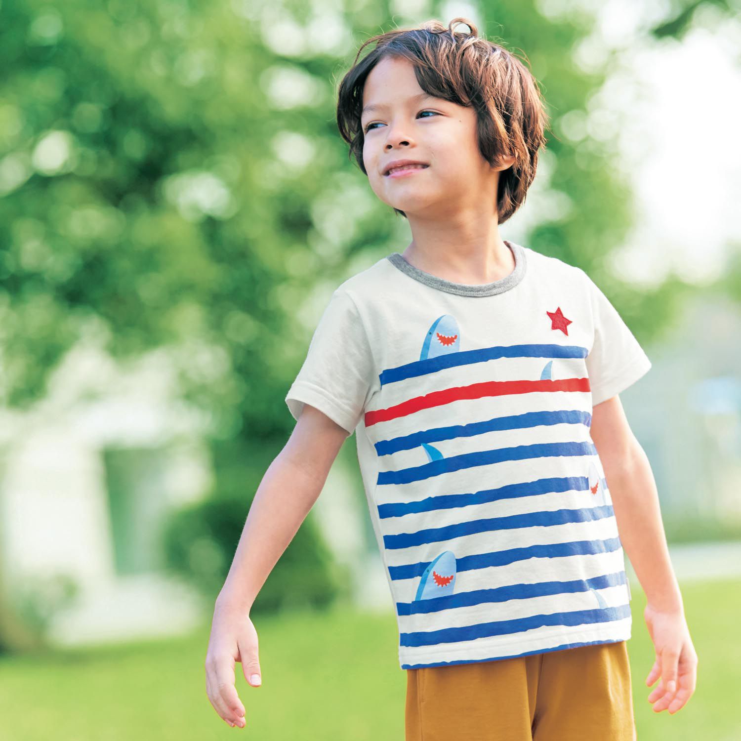 日本千趣會 - GITA 天竺棉印花短T-星星應援牌-水藍