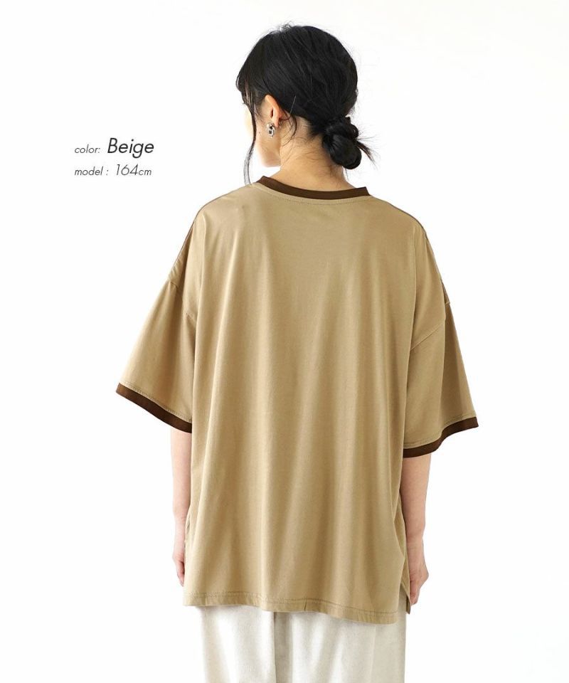 日本 zootie - 涼感機能 圓領洛肩印花短T-卡其