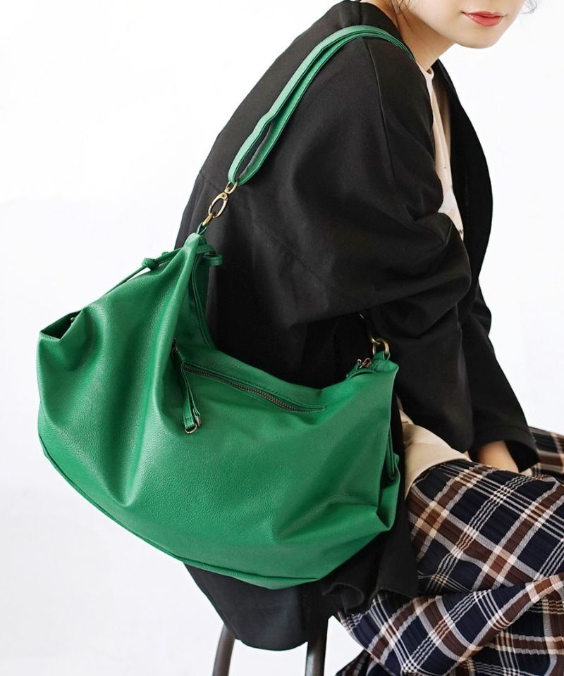 日本 zootie - 2WAY皮革輕量時尚肩背包/通勤包-石墨灰