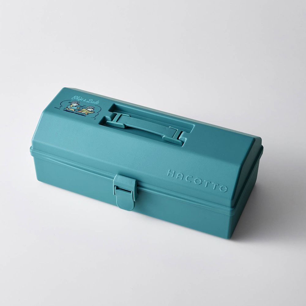 日本千趣會 - 迪士尼 HACOTTO工具箱造型收納盒-奇奇蒂蒂-綠 (38x20x14cm)