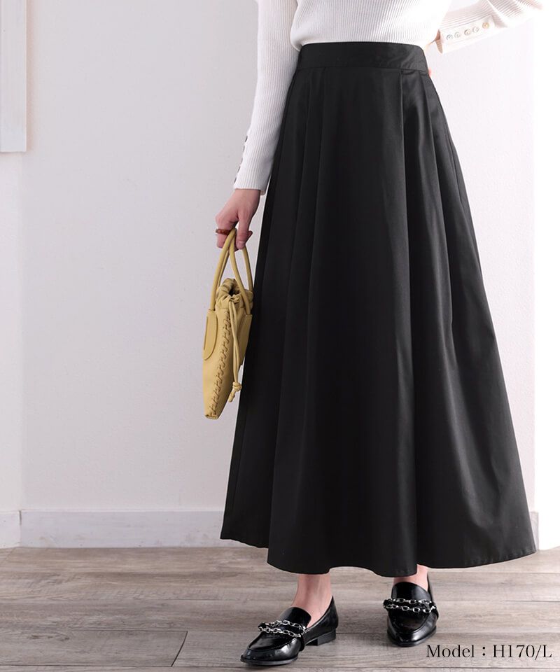 日本 Classical Elf - 修身剪裁垂墜感長裙-深卡其