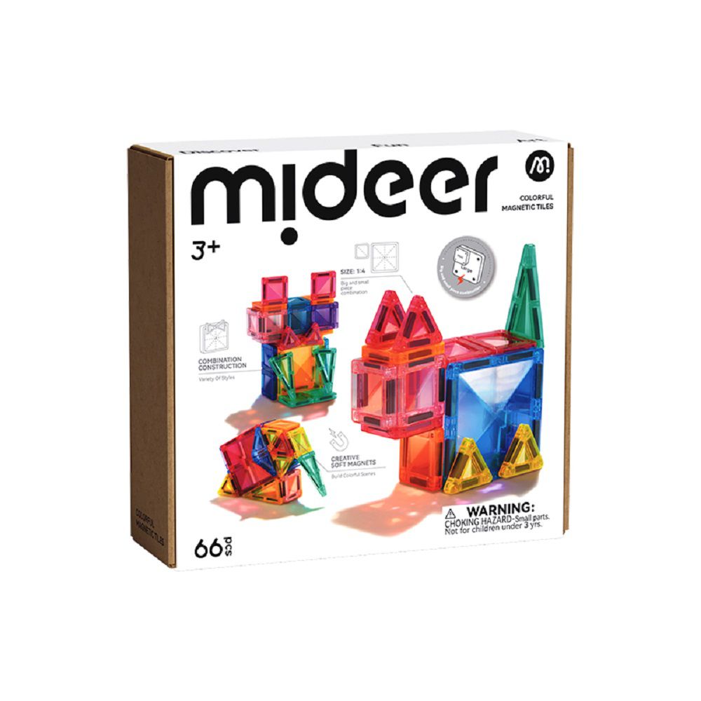 多彩透光磁力片-mini藝術光影套組(66pcs)