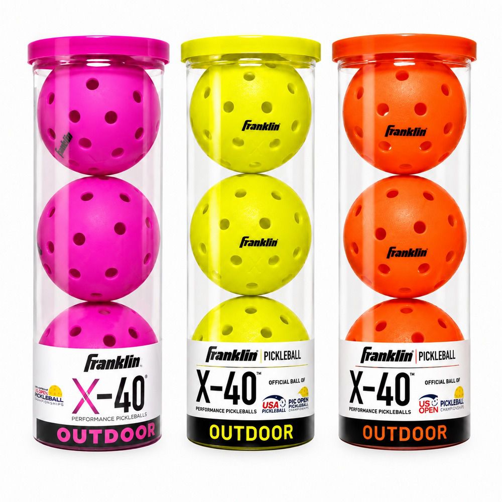X-40 室外匹克球_3入管裝｜多款可選