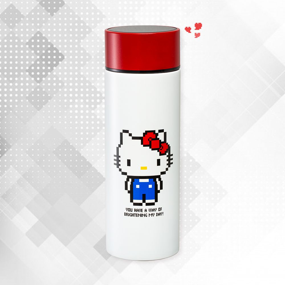 Hello Kitty 內膽陶瓷隨行真空保溫杯 350ml (三麗鷗正版授權 保溫杯)-復古白 (復古白)