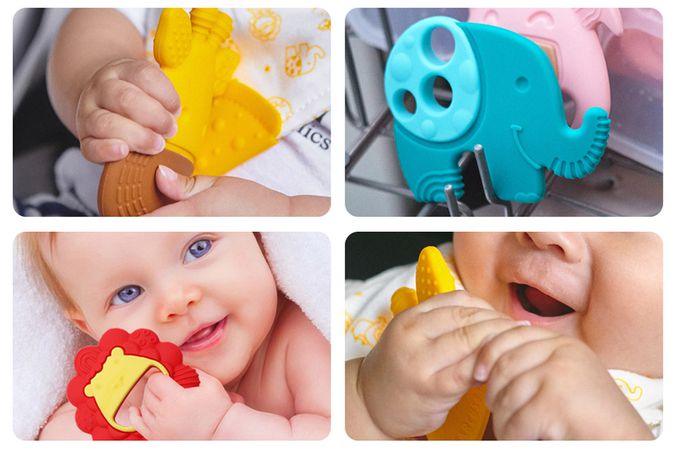 MARCUS＆MARCUS - 動物樂園感官啟發固齒玩具-長頸鹿(黃)