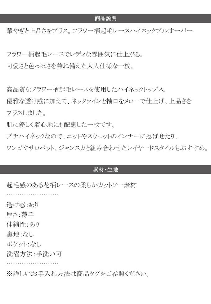 日本 Classical Elf - 夢幻透膚蕾絲小立領長袖上衣(無內裏)-白