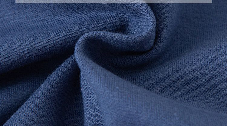 純棉圓領長袖上衣/大學T-漫畫動物框-灰藍色