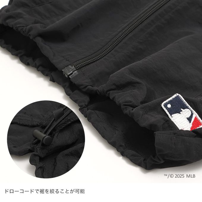 日本 Chil2 - MLB聯名 刺繡輕量尼龍背心-聖地牙哥教士-卡其棕