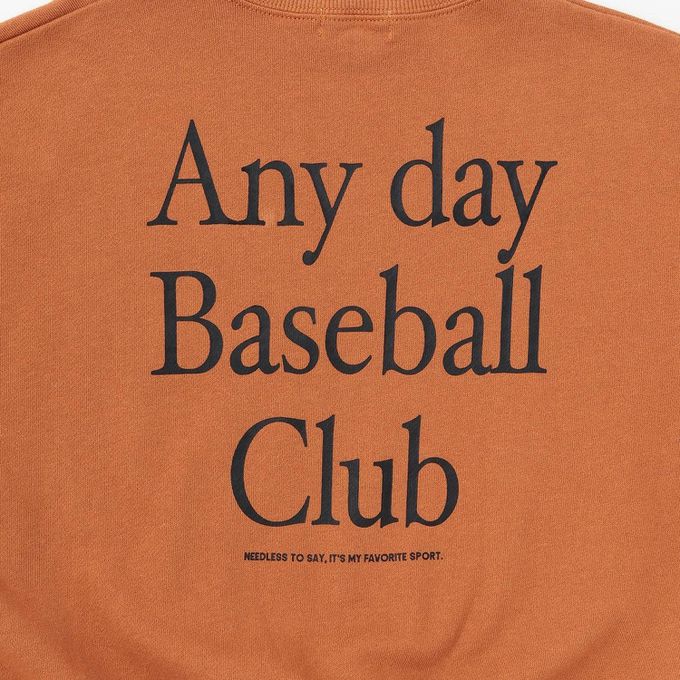 日本 b-ROOM - 100%棉 運動風印花縮口大學長袖上衣-橄欖球-燕麥