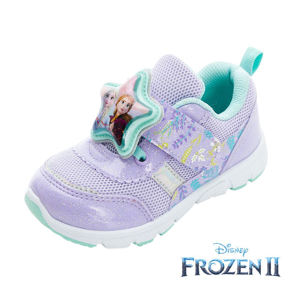 迪士尼Disney - 冰雪奇緣 童鞋 電燈運動鞋 FNKX37477-立體星星燈殼設計-紫-(中大童段)