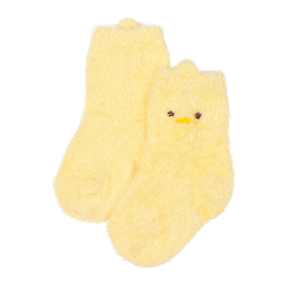 蓬鬆襪-小雞-黃色 (9~14cm)