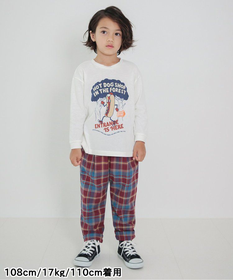 日本 BREEZE - 挺版廓形印花主廚褲-變形蟲-黑