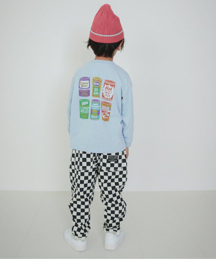 日本 BREEZE - 挺版廓形印花主廚褲-變形蟲-黑