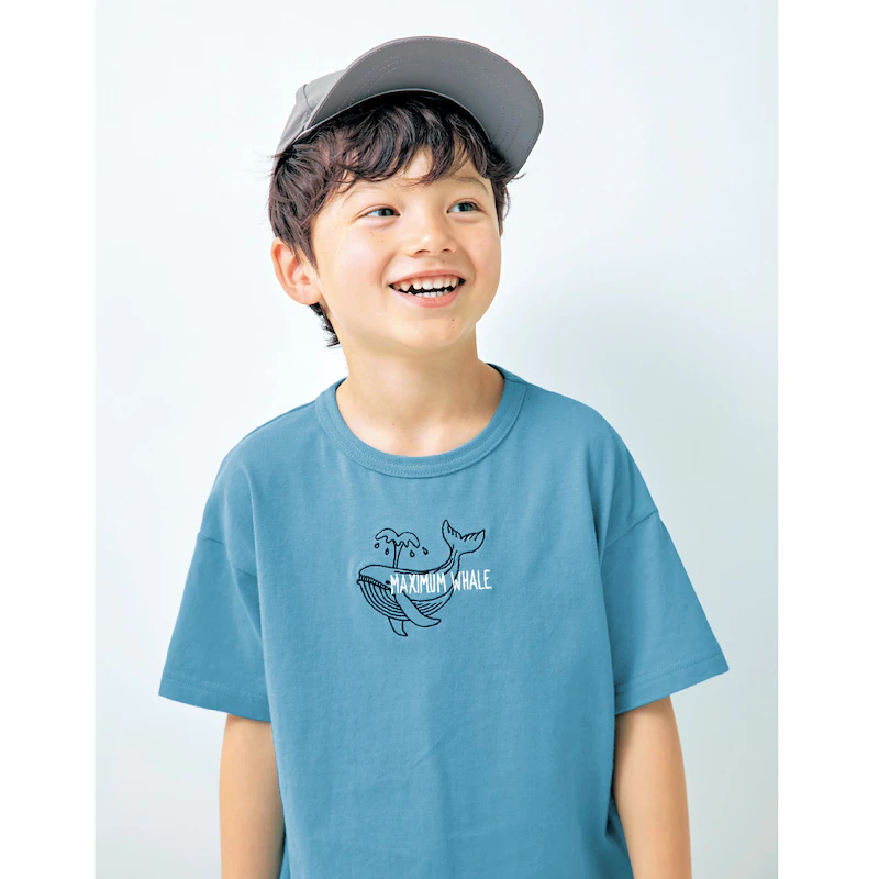 日本千趣會 - GITA 天竺棉刺繡短T-汽車-深藍