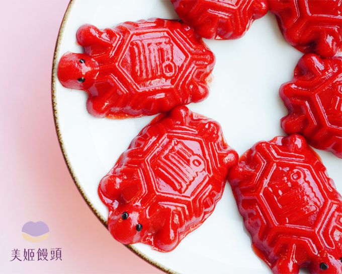 美姬饅頭 - 福壽安康造型紅龜粿