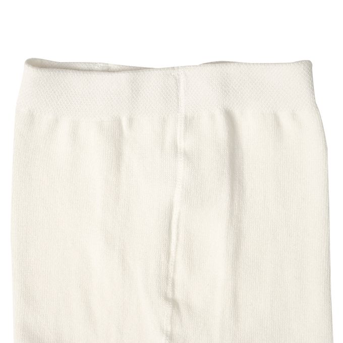 akachan honpo - 有機褲襪 無止滑-米白色