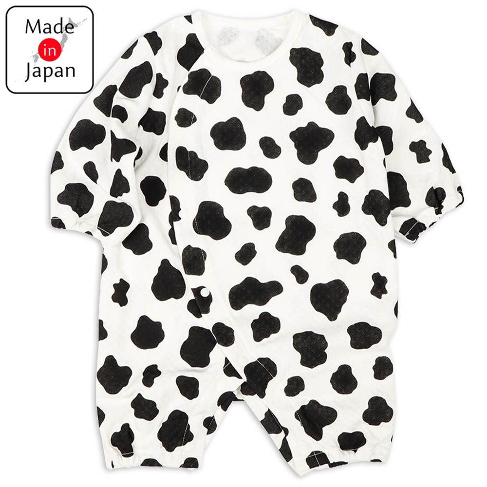 幼兒連身衣-乳牛-米白色