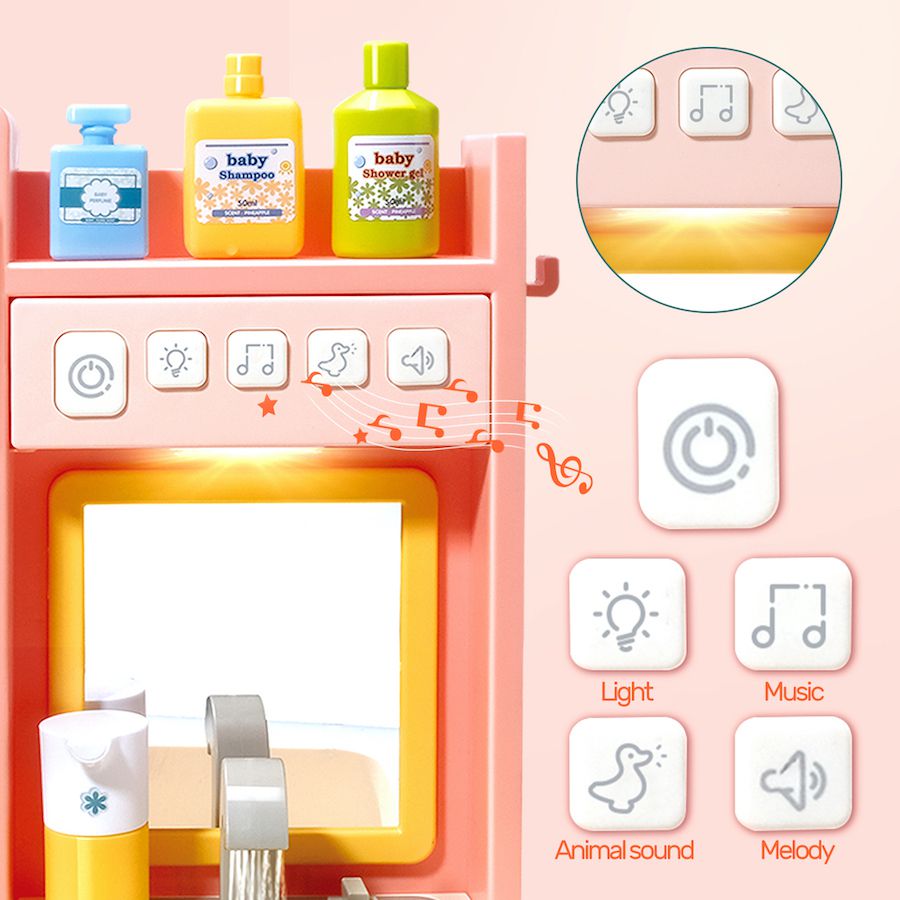 CuteStone - 兒童趣味化妝台聲光組合玩具