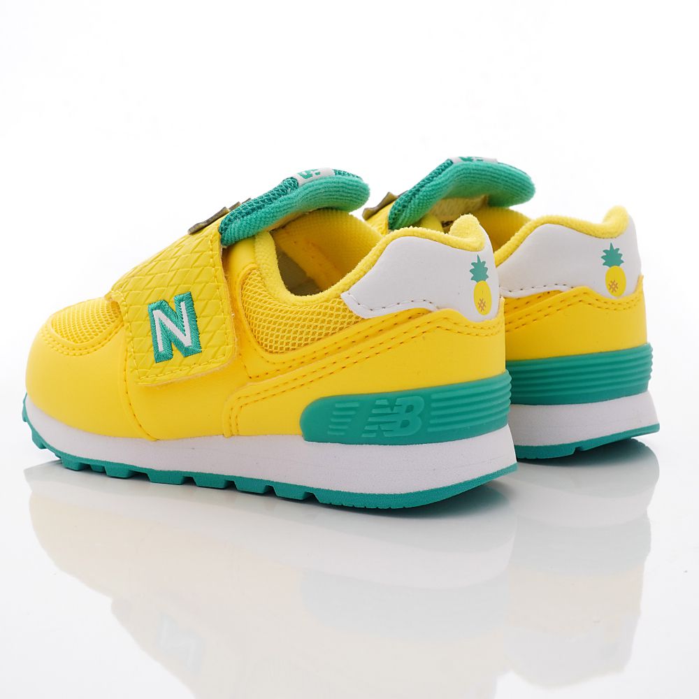 New Balance - 復古透氣慢跑鳳梨鞋款574FRC系列(小童段)-黃