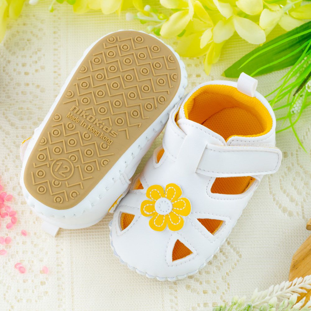 nikokids - 軟Q底學步鞋-白色(SG580)