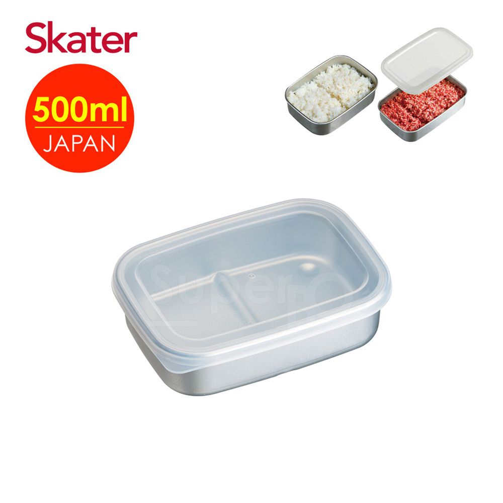 日本 SKATER - 急速冷凍保鮮盒-(500ml)-盒蓋顏色隨機出貨