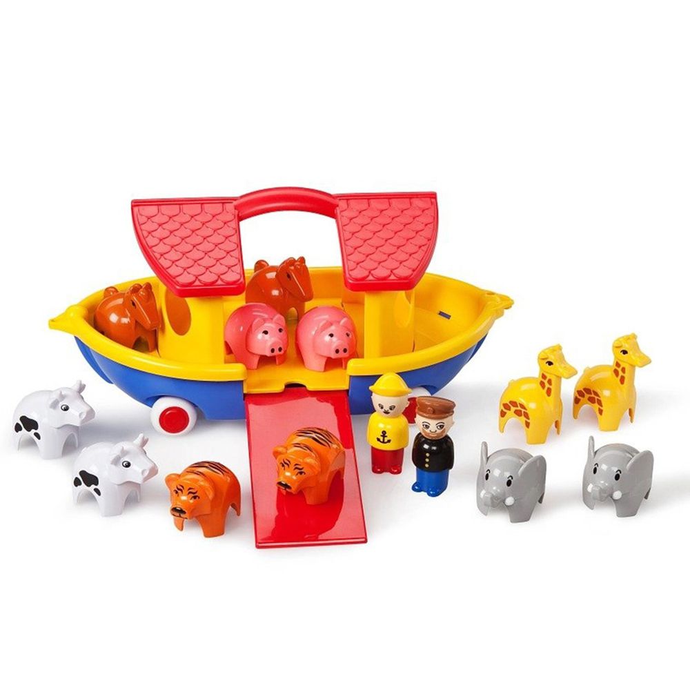 瑞典Viking toys - 動物水上方舟(含12隻動物與2隻人偶)
