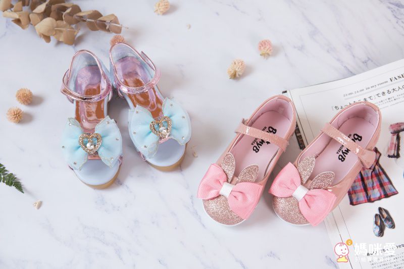 韓國 MAMITREE - 星紗亮皮鞋-典雅粉