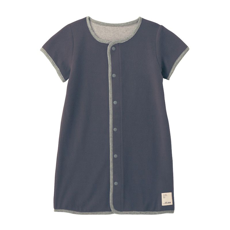 日本千趣會 - GITA 刷毛保暖防踢被/背心-素色-淺軍綠