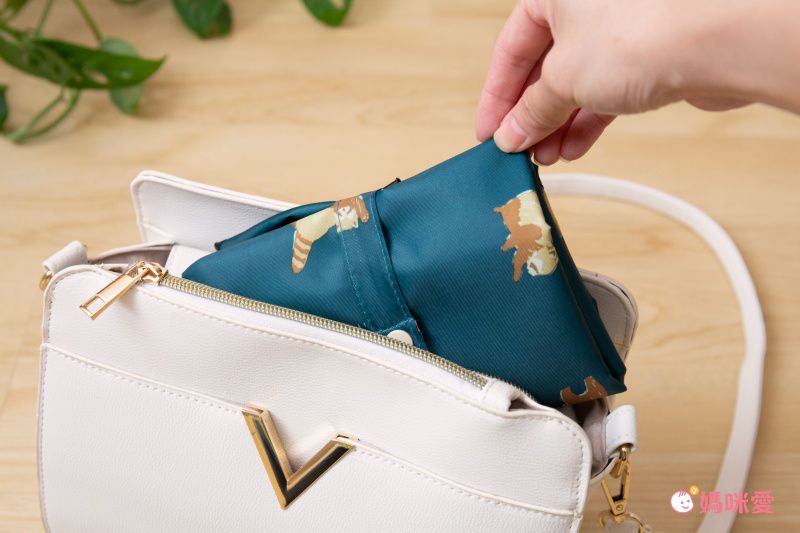 日本 Chepeli - 大容量保冷購物袋(可折疊收納)-刺蝟-深藍-15L/耐重10kg