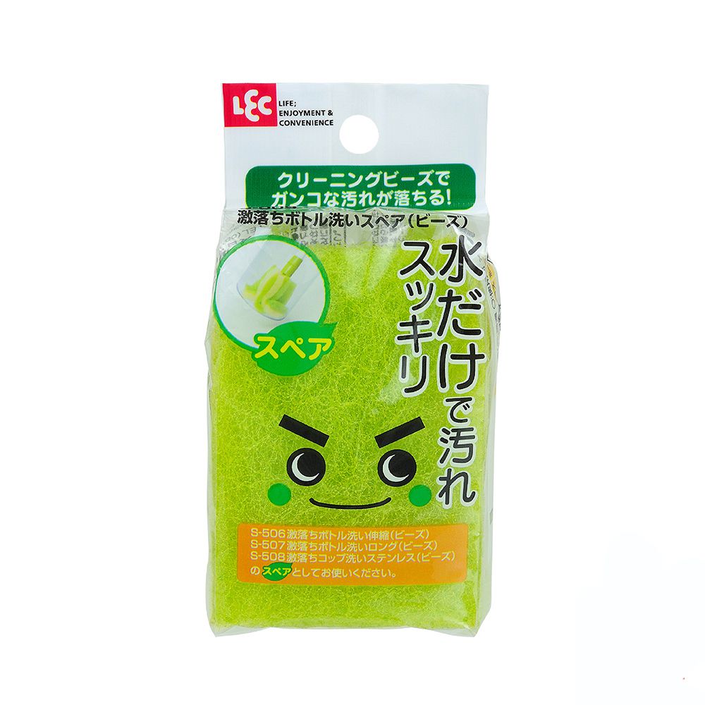 日本 LEC - 【激落君】日製伸縮式海綿刷替換海綿