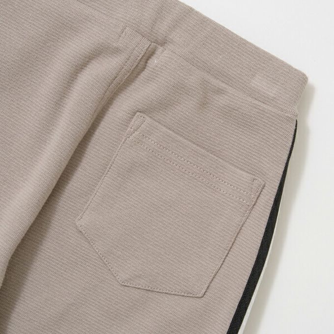 日本 b-ROOM - 側邊線條運動風束口長褲-水藍