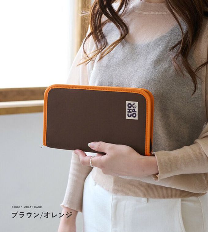 日本 LIZDAYS - 存摺護照卡片多用途收納包-(防盜設計)-黑