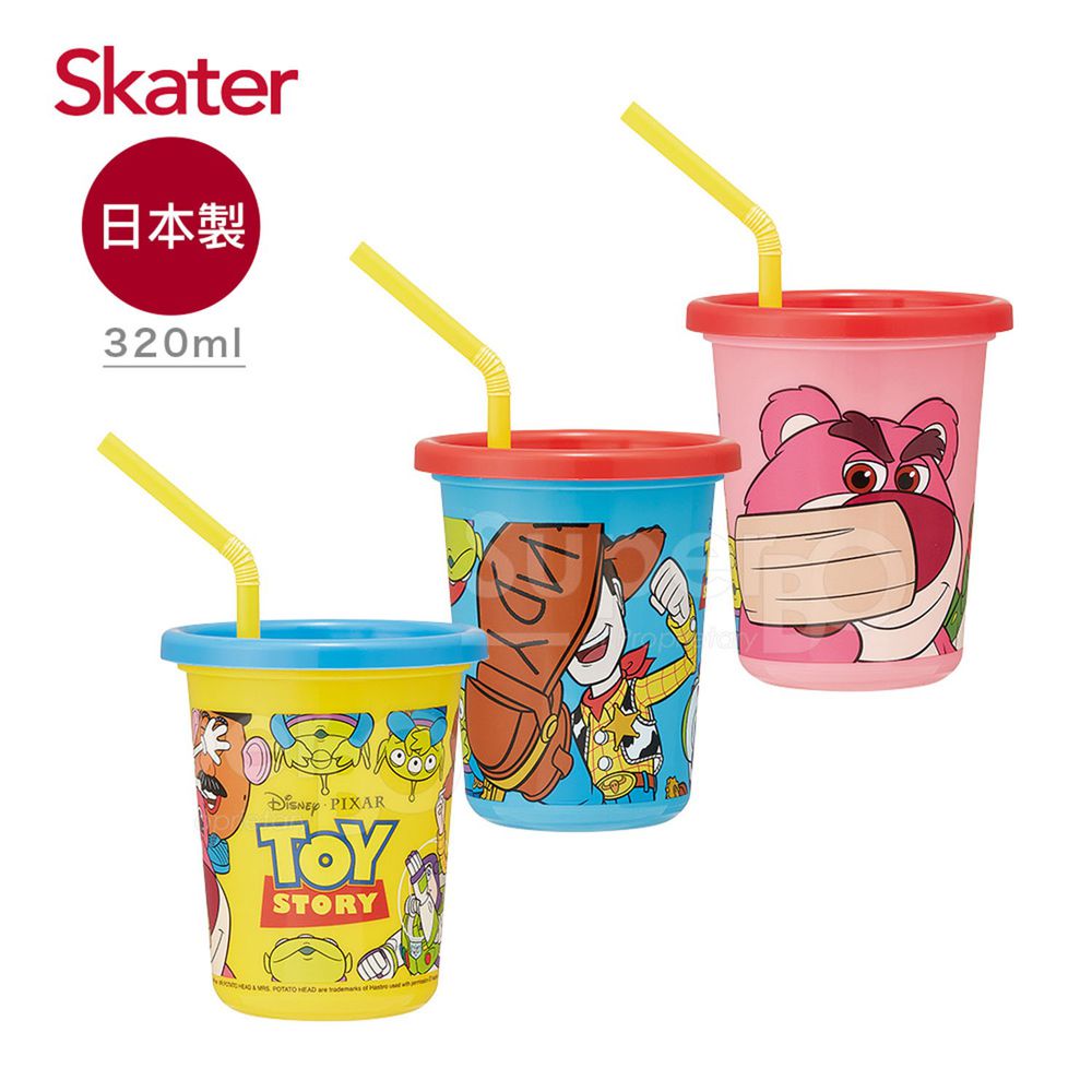 日本 SKATER - 日本製3入水杯(320ml)-Toy Story