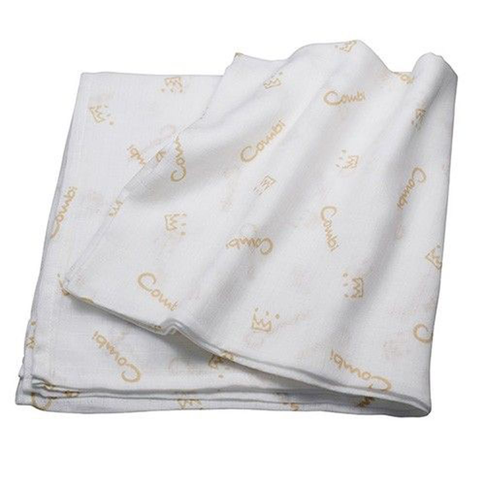日本 Combi - 經典雙層紗布多用途浴包巾(1入)-褐色