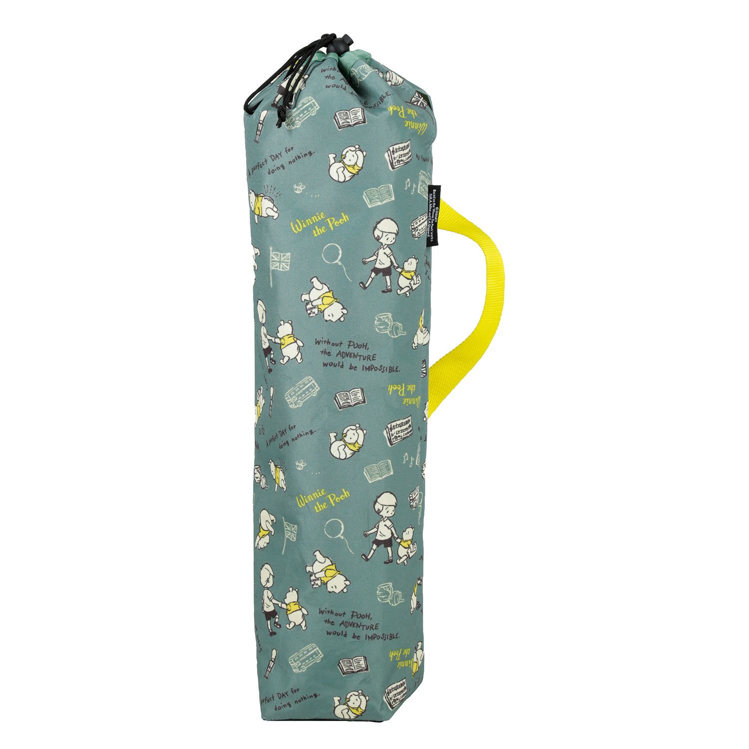 日本 Pearl 金屬 - 迪士尼 輕巧摺疊小桌(杯架*2)-維尼-綠X黃