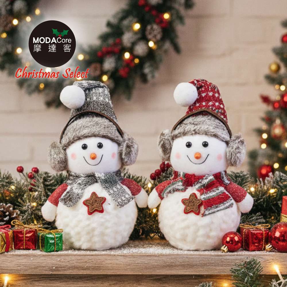 超萌聖誕雪人毛氈擺飾(小)單入_兩色可選_交換禮物耶誕派對