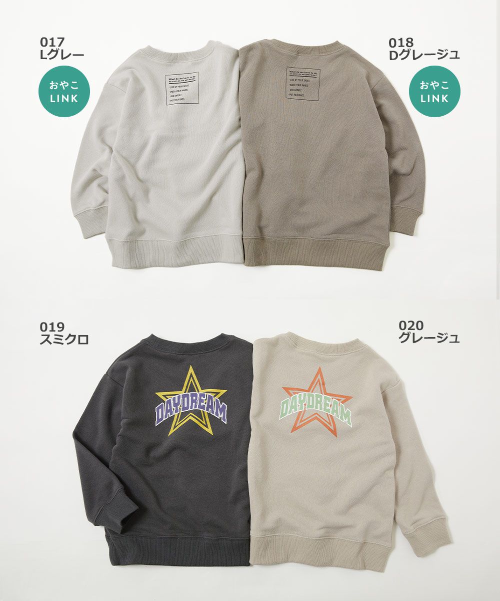 日本 devirock - 純棉 百搭印花長袖大學T-咖啡店早晨-淺灰