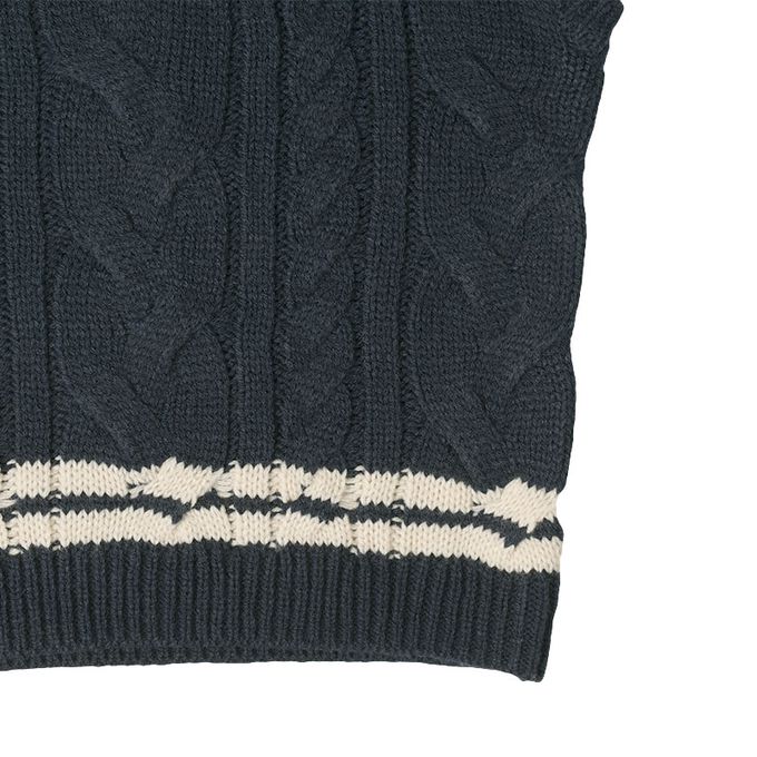 akachan honpo - 針織背心.-深藍色