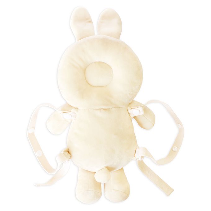 akachan honpo - 嬰兒防護枕背包-兔子-象牙白色