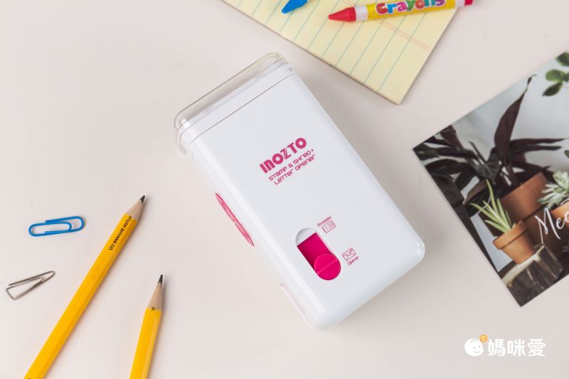 日本文具 inozto - 3合1 多功能隱私手持碎紙機-暖橘 (6.5x12.6x5cm)