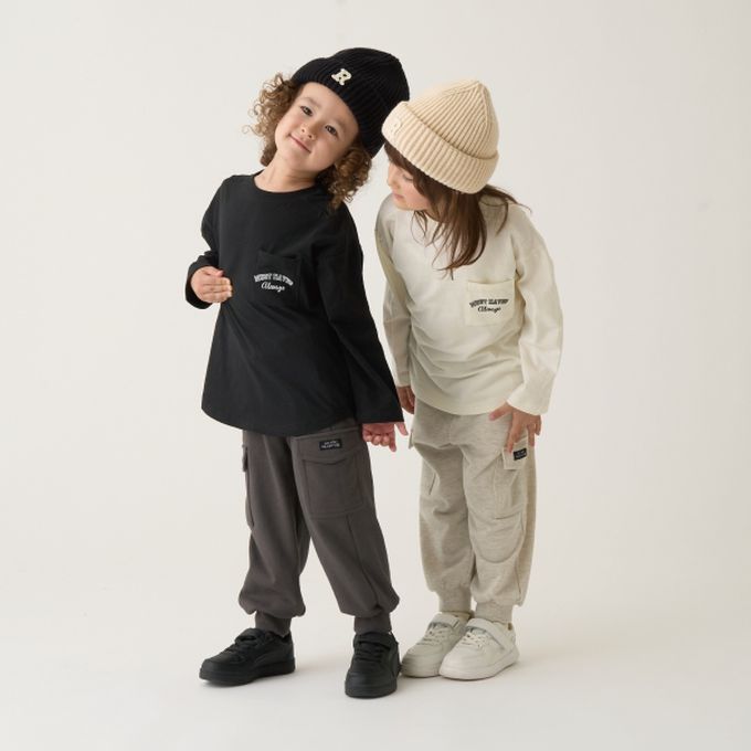 日本 b-ROOM - 100%棉 純色口袋薄長袖上衣-象牙白