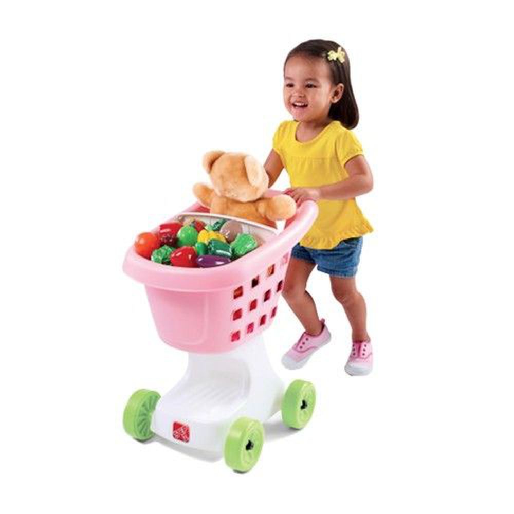 【華森葳兒童教玩具】 - STEP 2-購物車（粉色）＋獨家買就送『切模綜合組-萬聖節』