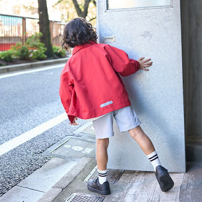 日本 b-ROOM - [品牌熱銷] 防潑水輕量派克風衣(帽可收)-水藍